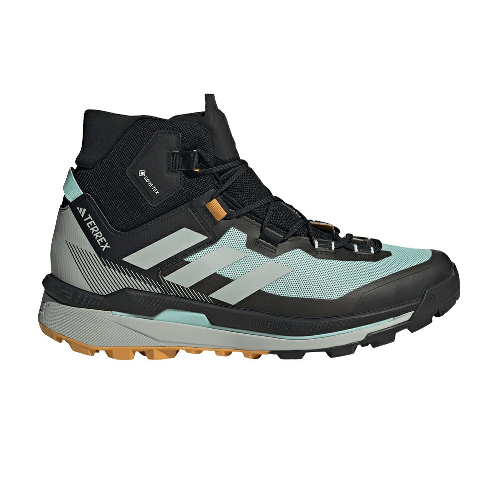 アディダス テック ゴアテックス アクア コア 黒色 ブラック 'SEMI AQUA' スニーカー メンズ ADIDAS TERREX SKYCHASER TECH GORE-TEX FLASH / SEMI FLASH AQUA CORE BLACK｜スニケス 89,400円