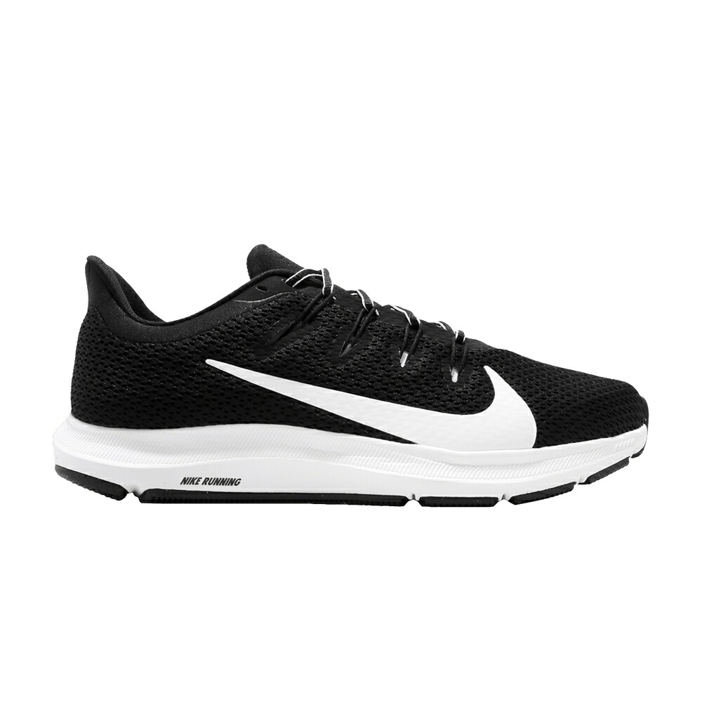 ナイキ 黒色 ブラック 白色 ホワイト 'BLACK' スニーカー レディース NIKE WMNS QUEST 2 / BLACK WHITE｜スニケス