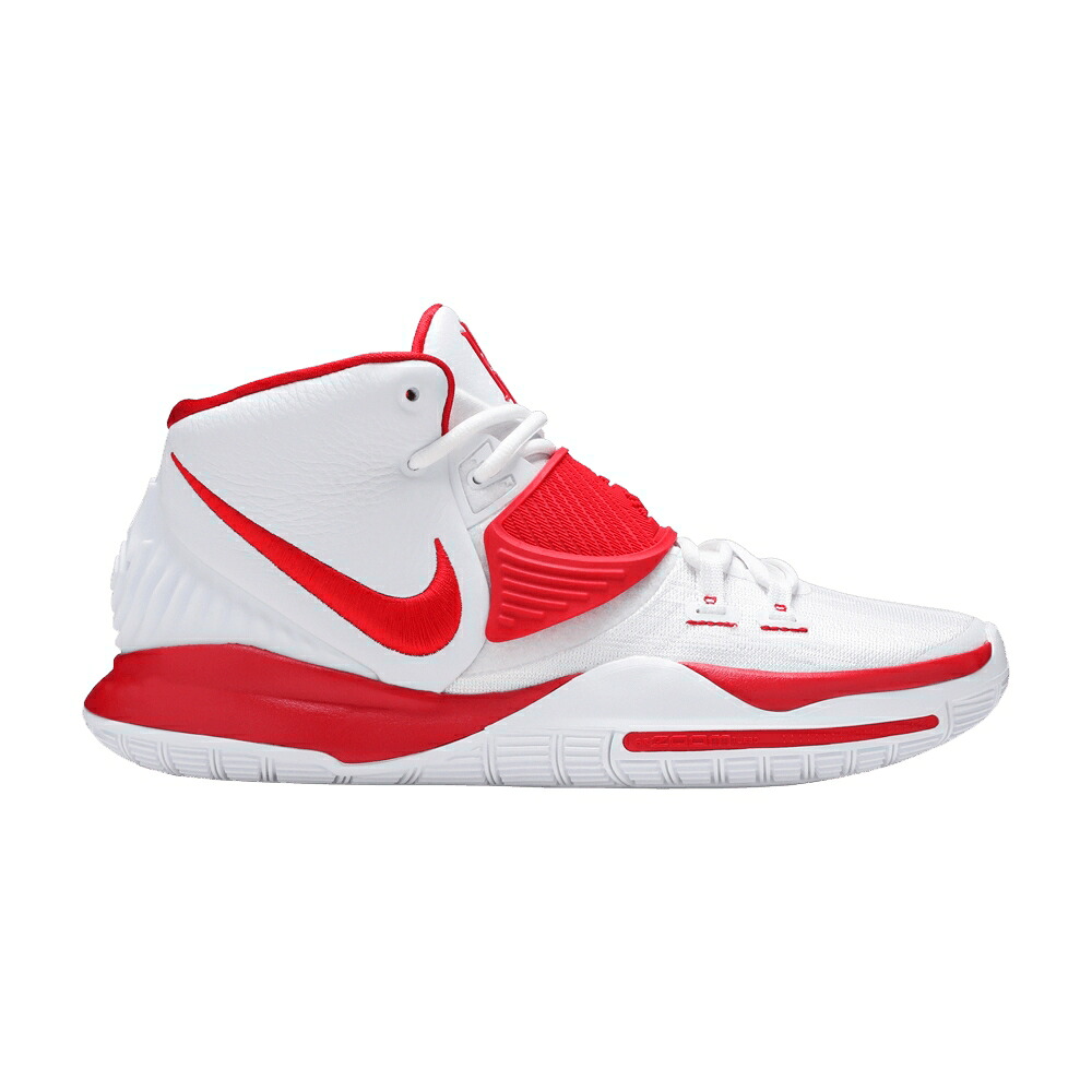 ナイキ カイリー 白色 ホワイト 赤 レッド 'WHITE RED' スニーカー メンズ NIKE KYRIE 6 TB EP UNIVERSITY / WHITE WHITE UNIVERSITY RED｜スニケス