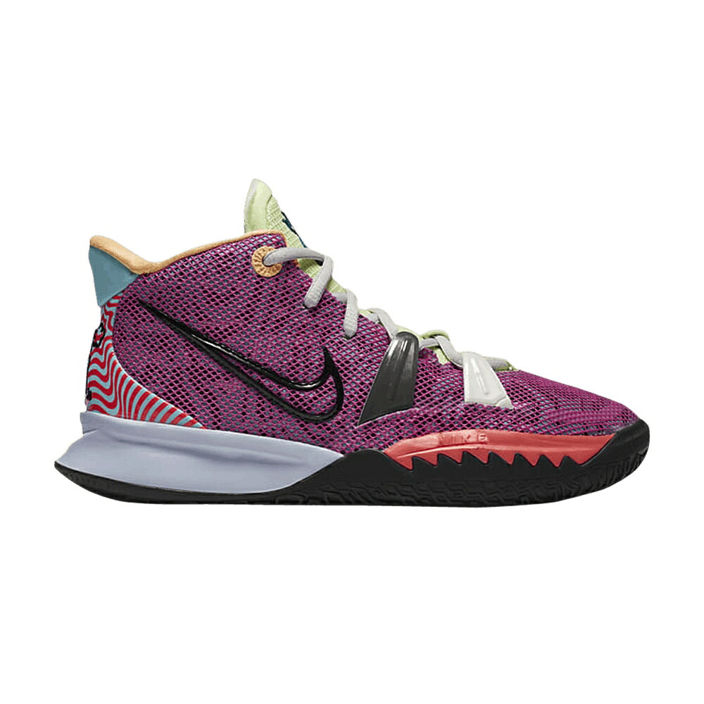 ナイキ カイリー 黒色 ブラック 'CREATOR' ジュニア キッズ NIKE KYRIE 7 GS / ACTIVE FUCHSIA BLACK GHOST MULTI ベビー マタニティ スニーカー|スニケス