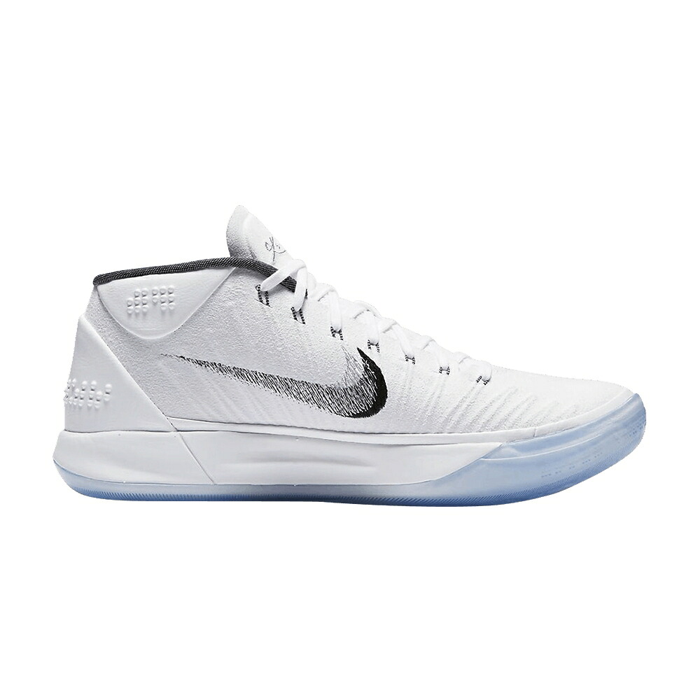 ナイキ コービー 白色 ホワイト 銀色 シルバー A.D. 'WHITE ICE' スニーカー メンズ NIKE KOBE / WHITE ICE METALLIC SILVER｜スニケス