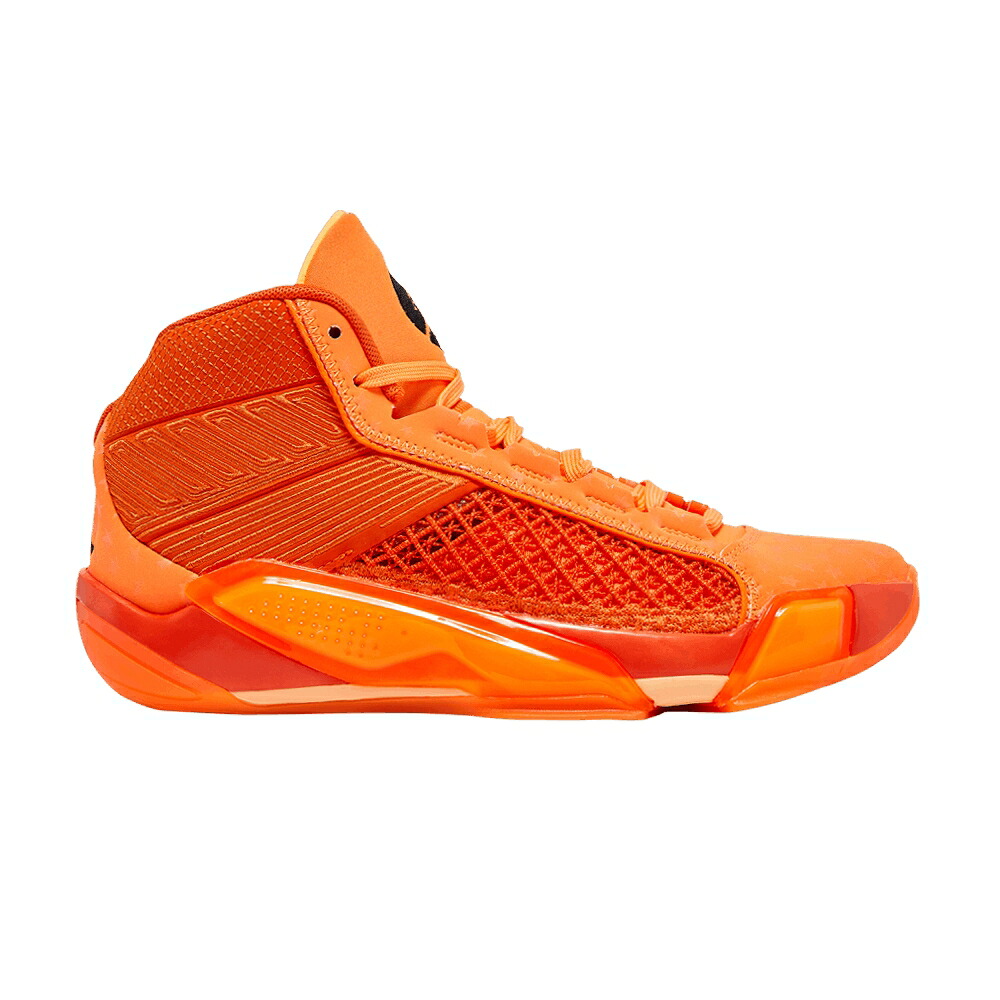 ナイキ 黒いこと 黒いこと 橙 オレンジ色 エアジョーダン \u0027CENTER STAR\u0027 スニーカー レディース AIR JORDAN WNBA X WMNS AIR JORDAN 38 / CONE BLACK BRILLIANT ORANGE