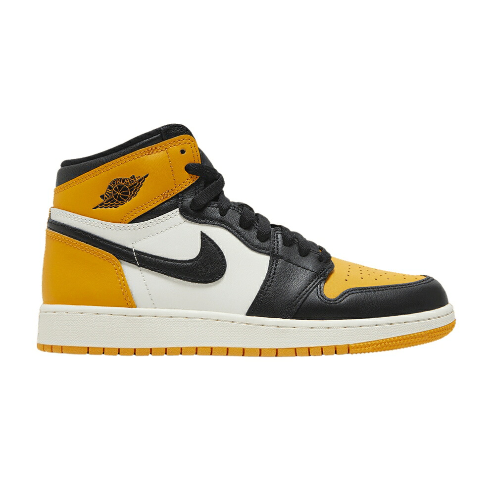 ナイキ ハイ 黒色 ブラック エアジョーダン 'YELLOW TOE' ジュニア キッズ AIR JORDAN AIR JORDAN 1 RETRO HIGH OG GS / TAXI BLACK SAIL ベビー マタニティ スニーカー｜スニケス