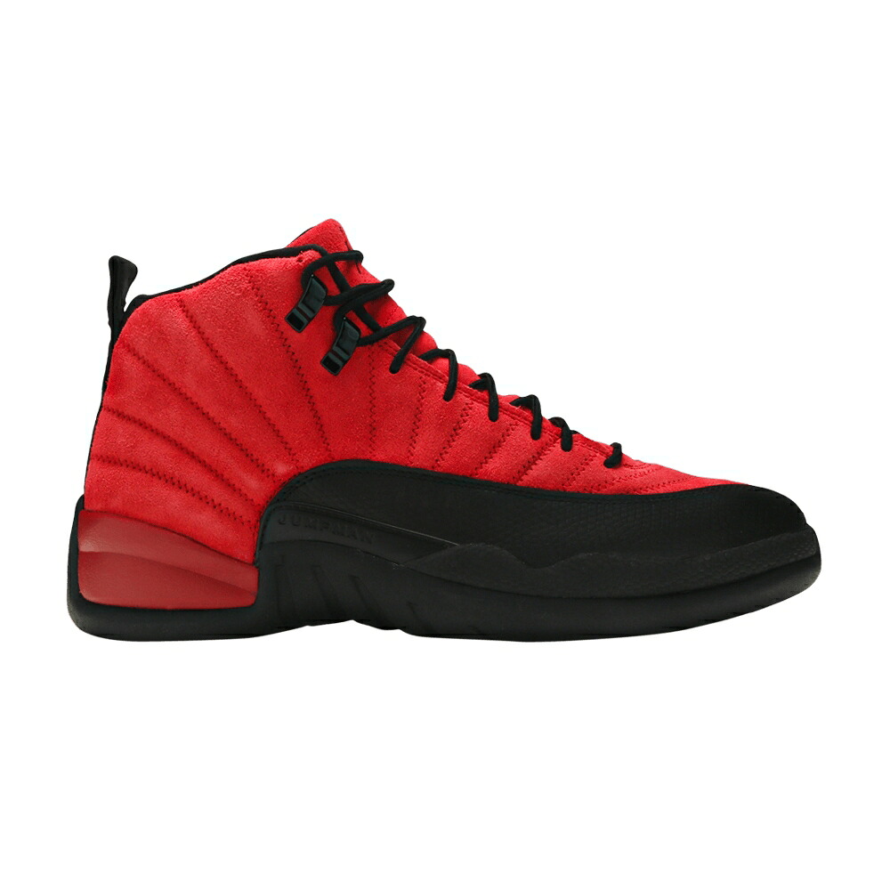 ナイキ 赤 赤いこと 黒いこと 黒いこと エアジョーダン \u0027REVERSE GAME\u0027 スニーカー メンズ AIR JORDAN AIR JORDAN 12 RETRO FLU / VARSITY RED BLACK
