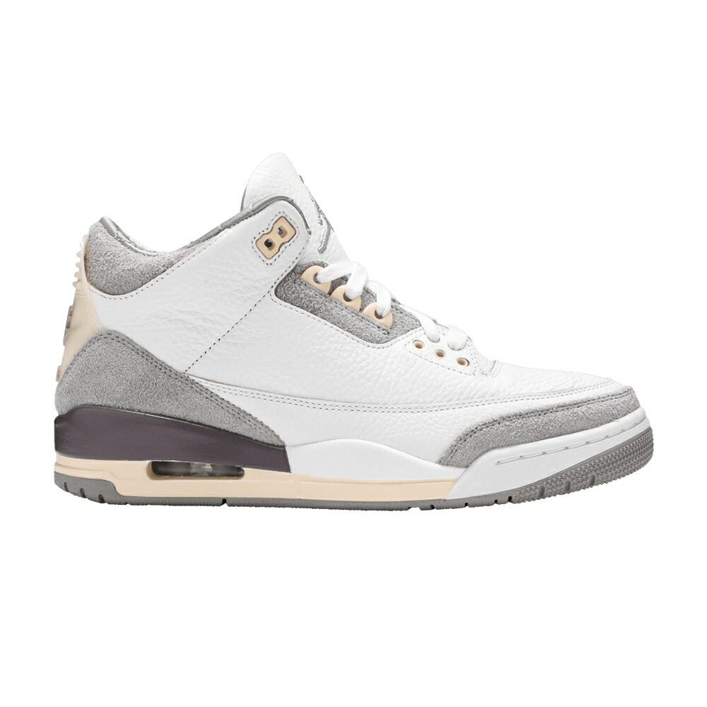 ナイキ 白色 ホワイト 灰色 グレー 紫 バイオレット エアジョーダン RAISED WOMEN スニーカー レディース AIR JORDAN A MA MANI RE X WMNS AIR JORDAN 3 RETRO SP BY / WHITE MEDIUM GREY VIOLET ORE