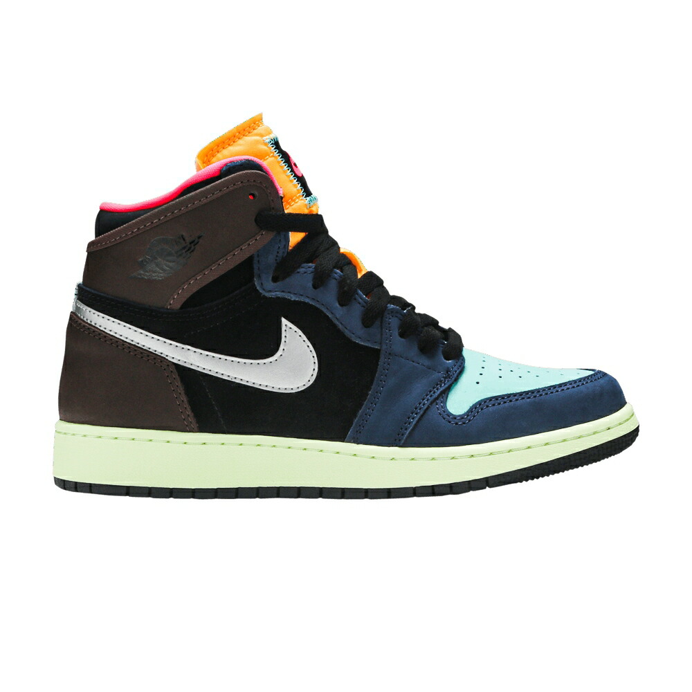 ナイキ ハイ 茶色 ブラウン 黒色 ブラック レーザー 橙 オレンジ エアジョーダン 'TOKYO HACK' ジュニア キッズ AIR JORDAN AIR JORDAN 1 RETRO HIGH GS BIO / BAROQUE BROWN BLACK LASER ORANGE ベビー マタニティ