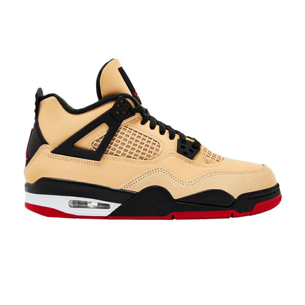 ナイキ 白色 ホワイト ファイア 赤 レッド 黒色 ブラック エアジョーダン 'PIZZA' ジュニア キッズ AIR JORDAN AIR JORDAN 4 RETRO GS / SESAME WHITE FIRE RED BLACK ベビー マタニティ スニーカー