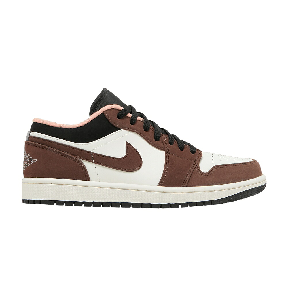 ナイキ クリムゾン エアジョーダン \u0027MOCHA\u0027 スニーカー メンズ AIR JORDAN AIR JORDAN 1 LOW / LIGHT CHOCOLATE CRIMSON BLISS スニーカー-メンズ靴