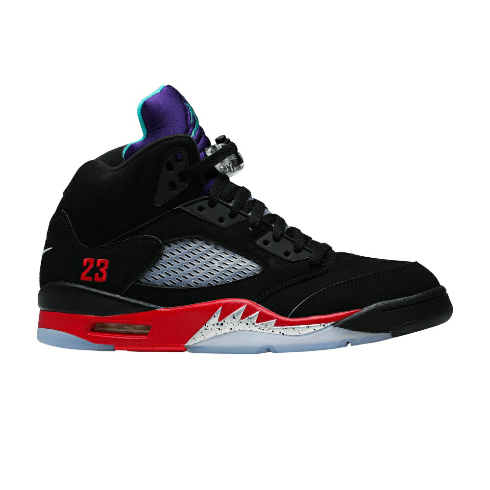 ナイキ 黒色 ブラック ファイア 赤 レッド エアジョーダン TOP 3 スニーカー メンズ AIR JORDAN AIR JORDAN 5 RETRO / BLACK FIRE RED GRAPE ICE NEW