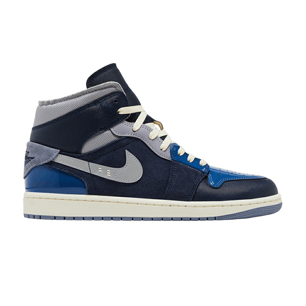 ナイキ ミッド 青み 青色 エアジョーダン \u0027INSIDE OBSIDIAN\u0027 スニーカー メンズ AIR JORDAN AIR JORDAN 1 MID SE CRAFT OUT - / OBSIDIAN FRENCH BLUE ASHEN SLATE