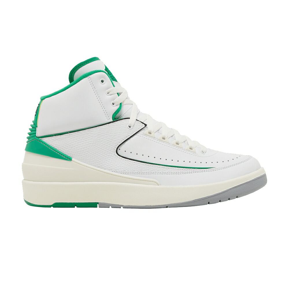 ナイキ 白色 ホワイト 緑 グリーン エアジョーダン LUCKY GREEN スニーカー メンズ AIR JORDAN AIR JORDAN 2 RETRO / WHITE LUCKY GREEN SAIL LIGHT