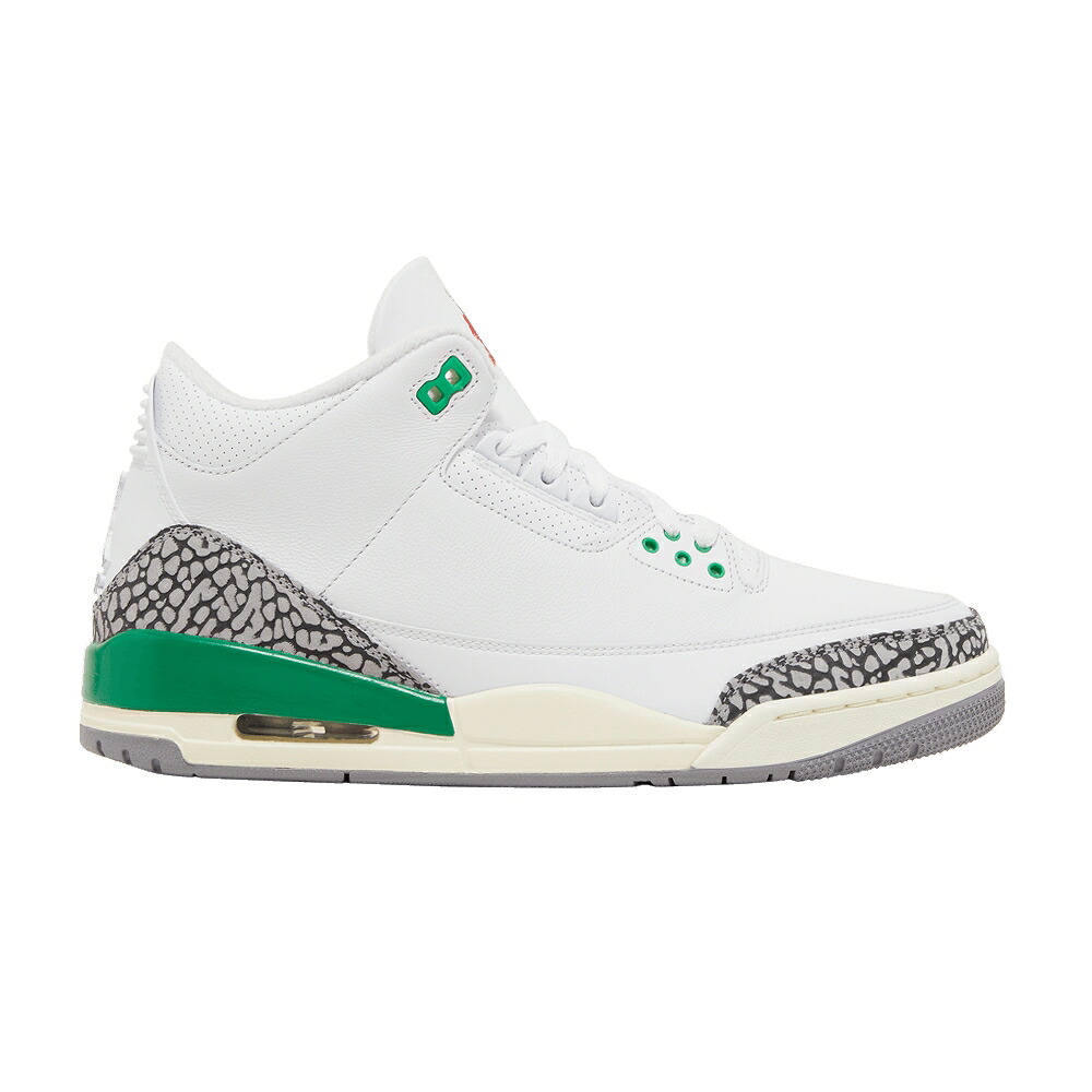 ナイキ 白色 ホワイト 緑 グリーン 赤 レッド エアジョーダン 'LUCKY GREEN' スニーカー レディース AIR JORDAN WMNS AIR JORDAN 3 RETRO / WHITE LUCKY GREEN VARSITY RED