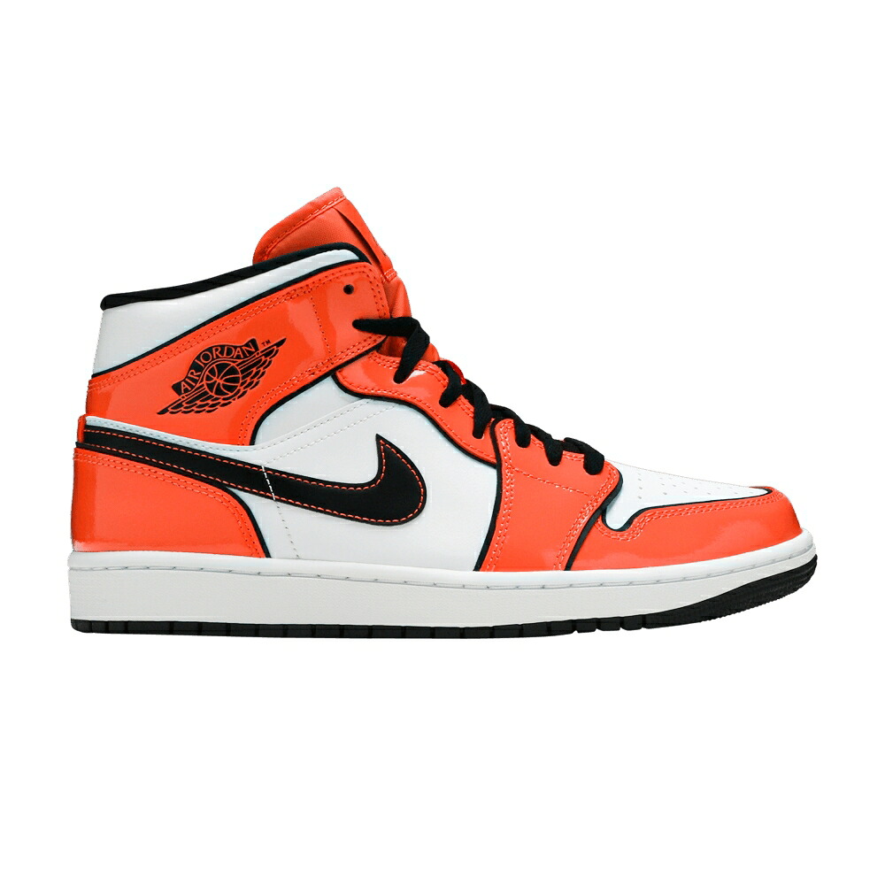ナイキ ミッド 芝草 橙 オレンジ色 黒いこと 黒いこと 白いこと 白いこと エアジョーダン \u0027TURF ORANGE\u0027 スニーカー メンズ AIR JORDAN AIR JORDAN 1 MID SE / TURF ORANGE BLACK WHITE