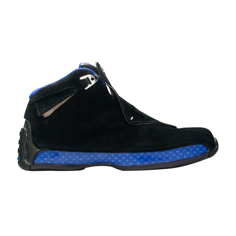 ナイキ 黒いこと 黒いこと エアジョーダン \u0027BLACK ROYAL\u0027 スニーカー メンズ AIR JORDAN AIR JORDAN 18 OG SPORT 2003 / BLACK SPORT ROYAL