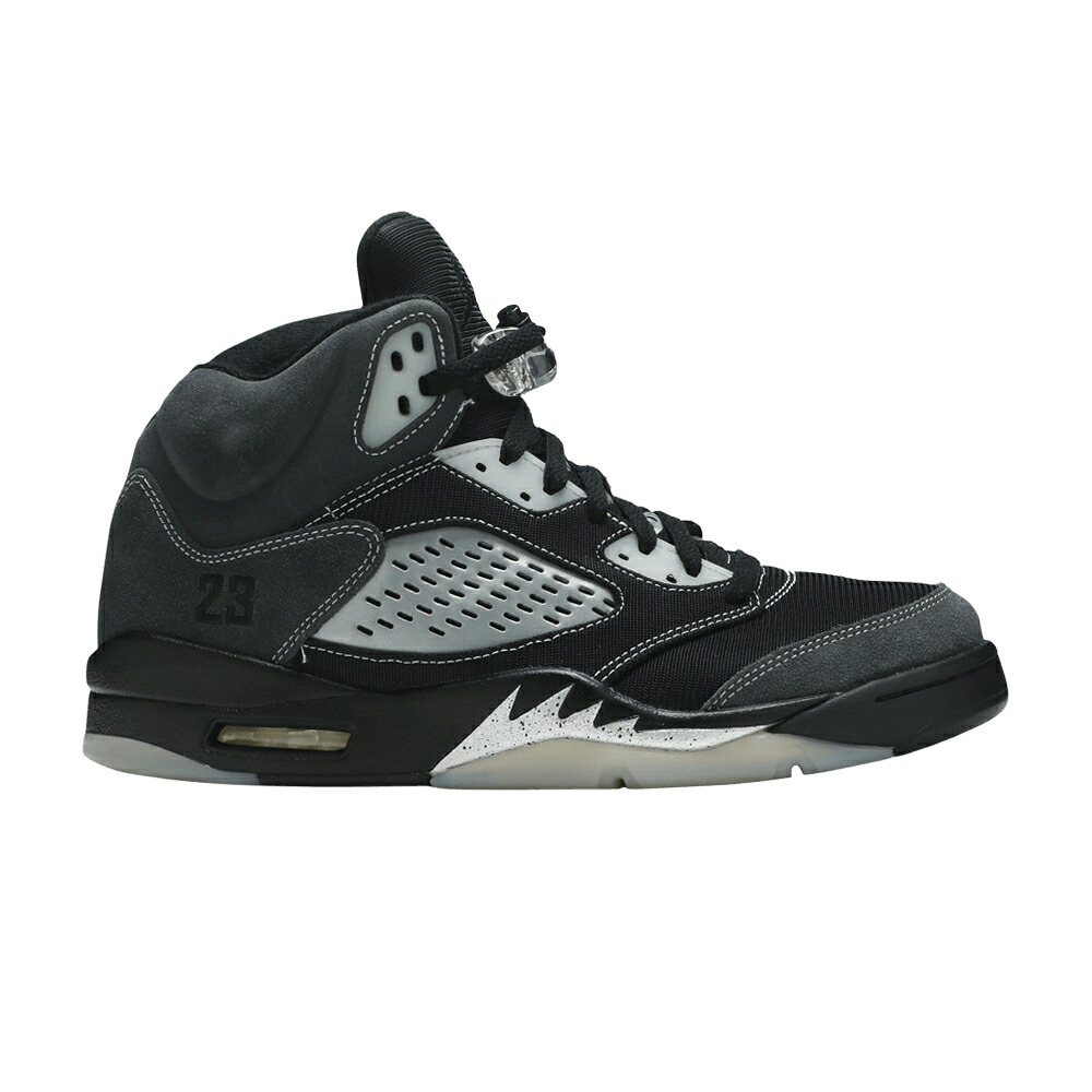 ナイキ 薄墨色 薄墨色 黒いこと 黒いこと エアジョーダン \u0027ANTHRACITE\u0027 スニーカー メンズ AIR JORDAN AIR JORDAN 5 RETRO / ANTHRACITE WOLF GREY CLEAR BLACK