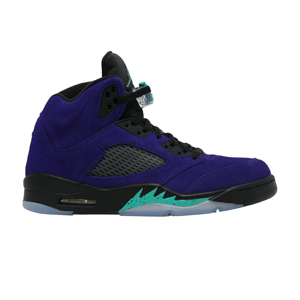 ナイキ 黒いこと 黒いこと エアジョーダン \u0027ALTERNATE GRAPE\u0027 スニーカー メンズ AIR JORDAN AIR JORDAN 5 RETRO / GRAPE ICE BLACK CLEAR NEW