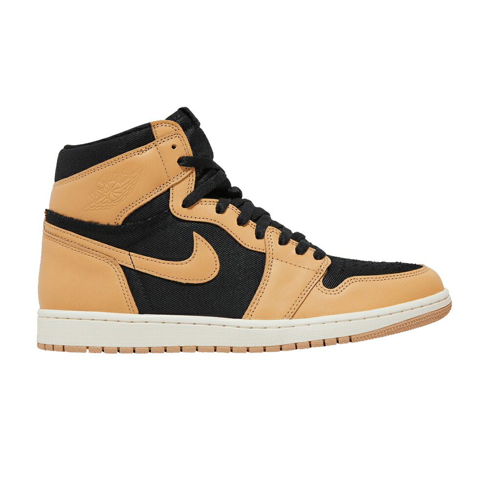 ナイキ ご機嫌 黒いこと 黒いこと エアジョーダン \u0027HEIRLOOM\u0027 スニーカー メンズ AIR JORDAN AIR JORDAN 1 RETRO HIGH OG / VACHETTA TAN BLACK SAIL スニーカー-メンズ靴