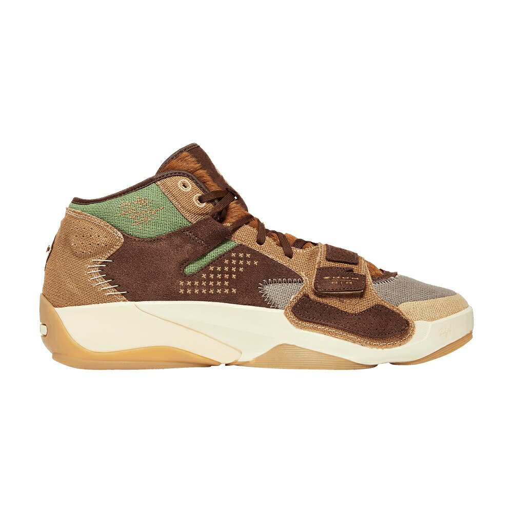 ナイキ 赤銅色 赤銅色 エアジョーダン \u0027VOODOO\u0027 スニーカー メンズ AIR JORDAN AIR JORDAN ZION 2 / FLAX MUSLIN SESAME FAUNA BROWN