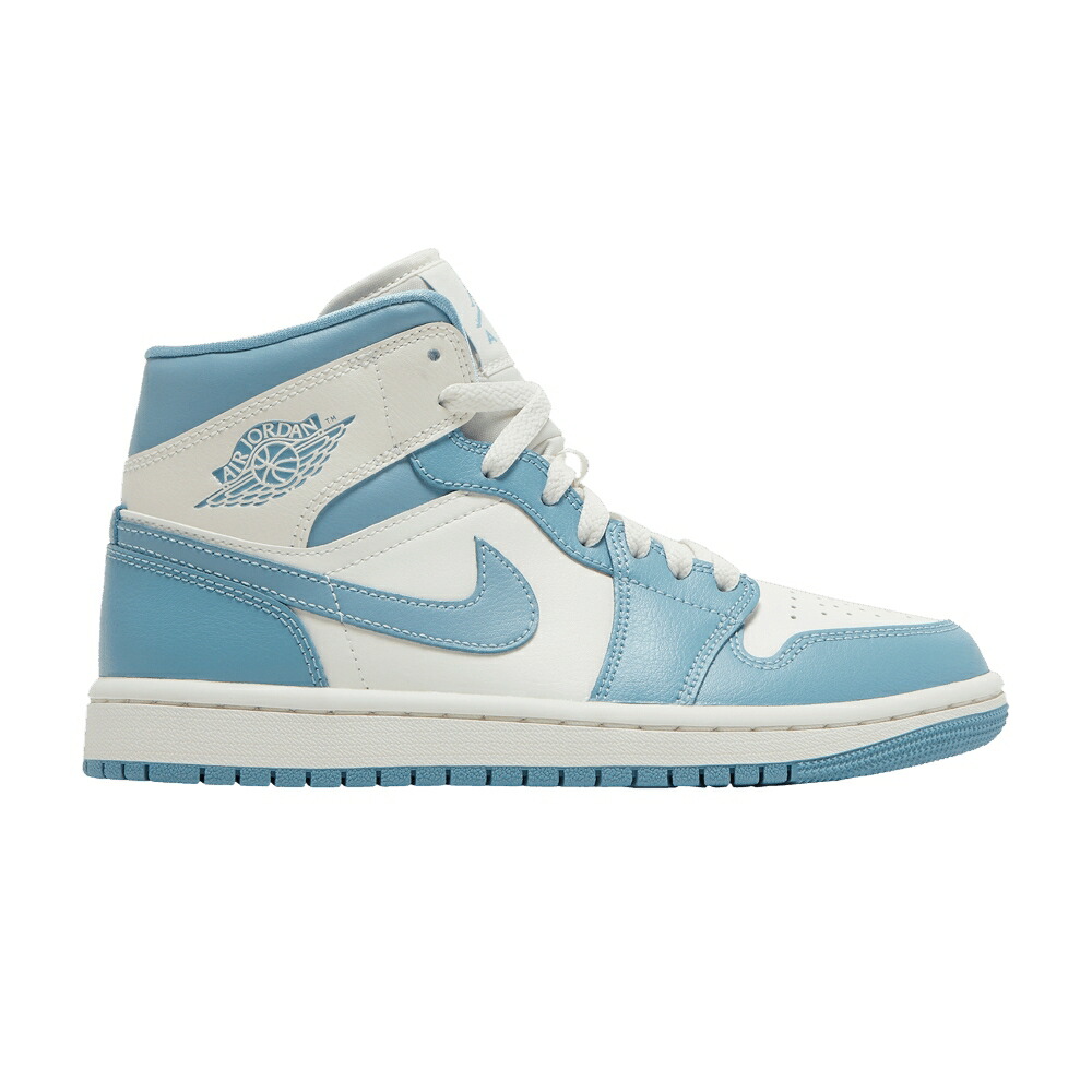 ナイキ ミッド 青色 ブルー エアジョーダン UNIVERSITY BLUE スニーカー レディース AIR JORDAN WMNS AIR JORDAN 1 MID / SAIL SAIL WORN BLUE