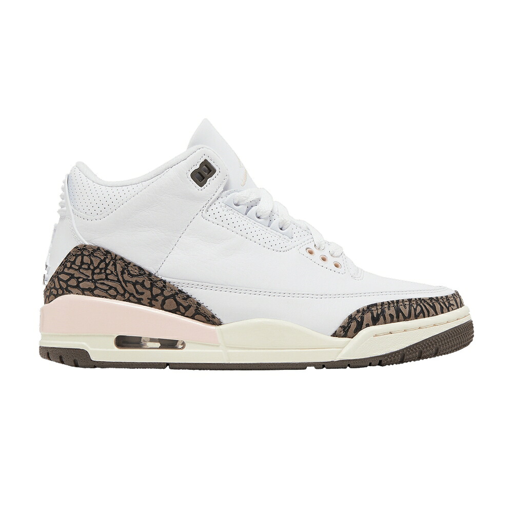 ナイキ 白いこと 白いこと エアジョーダン \u0027NEAPOLITAN\u0027 スニーカー レディース AIR JORDAN WMNS AIR JORDAN 3 RETRO / WHITE DARK MOCHA ATMOSPHERE SAIL