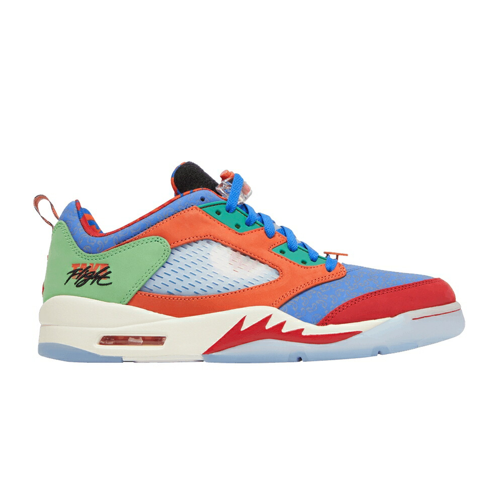 ナイキ 橙 オレンジ エアジョーダン DOERNBECHER 2022 スニーカー メンズ AIR JORDAN AIR JORDAN 5 RETRO LOW / HYPER ROYAL SAFETY ORANGE