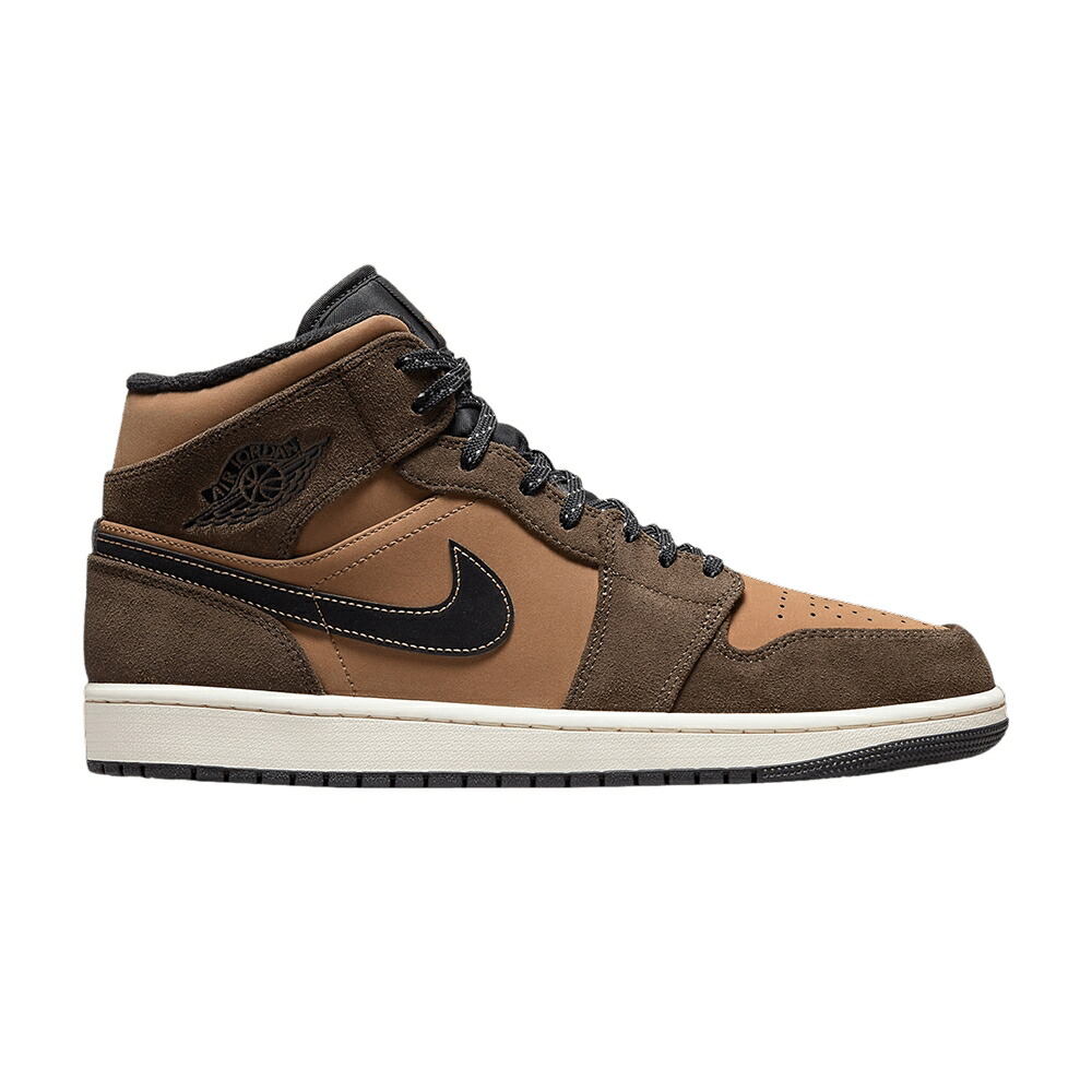 ナイキ ミッド 赤銅色 赤銅色 エアジョーダン \u0027DARK CHOCOLATE\u0027 スニーカー メンズ AIR JORDAN AIR JORDAN 1 MID SE / DARK CHOCOLATE ARCHAEO BROWN