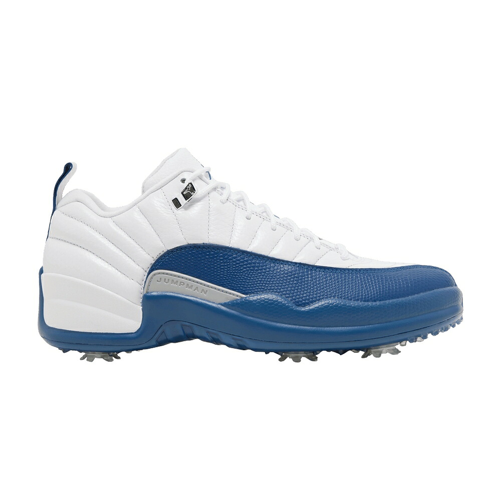 ナイキ ゴルフ 白いこと 白いこと 青味 青み エアジョーダン \u0027FRENCH BLUE\u0027 スニーカー メンズ AIR JORDAN AIR JORDAN 12 LOW GOLF / WHITE FRENCH BLUE METALLIC