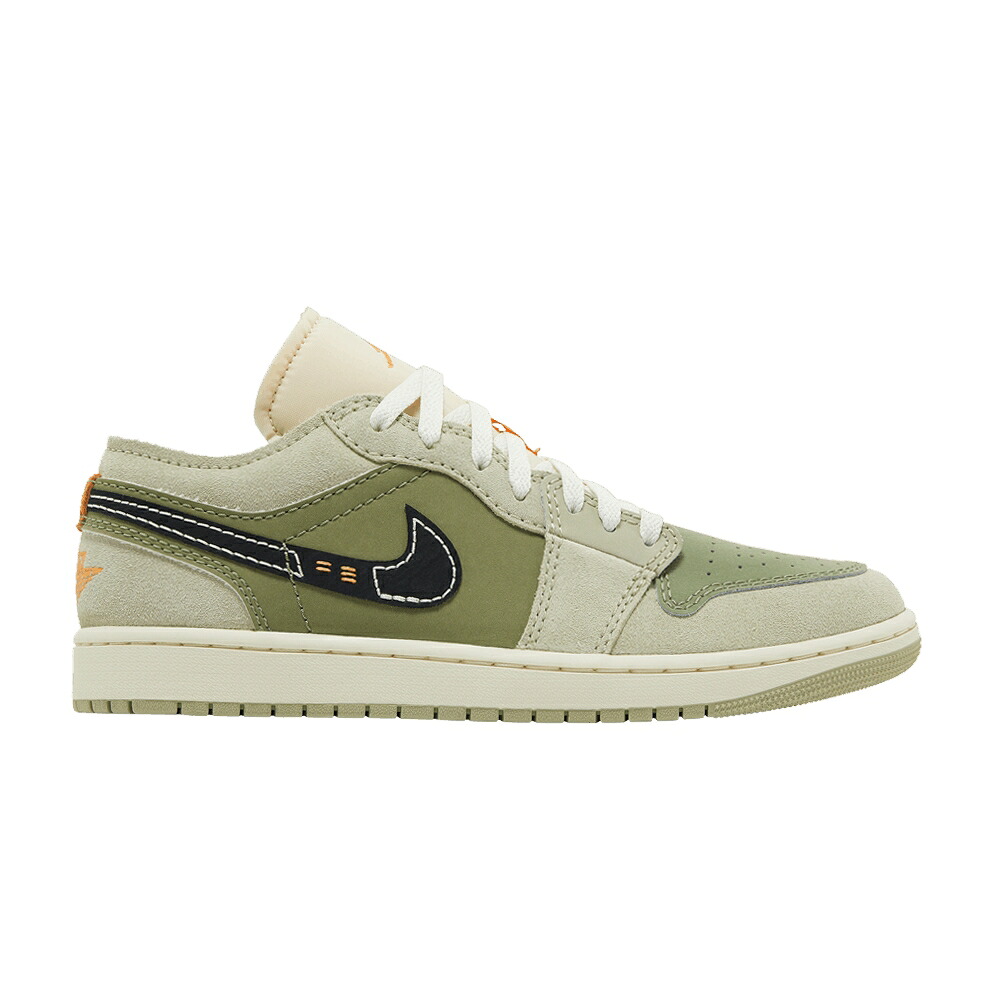 ナイキ 天の原 オリーブ 黒いこと 黒いこと エアジョーダン \u0027LIGHT OLIVE\u0027 スニーカー メンズ AIR JORDAN AIR JORDAN 1 LOW SE CRAFT / SKY J LIGHT OLIVE BLACK CELADON