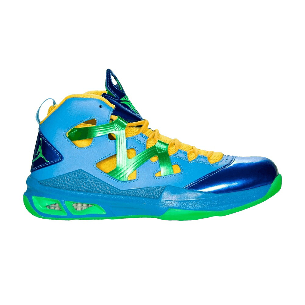 ナイキ メロ 青色 ブルー 緑 グリーン エアジョーダン UNIVERSITY GREEN スニーカー メンズ AIR JORDAN AIR JORDAN MELO M9 BLUE POISON / UNIVERSITY BLUE POISON GREEN