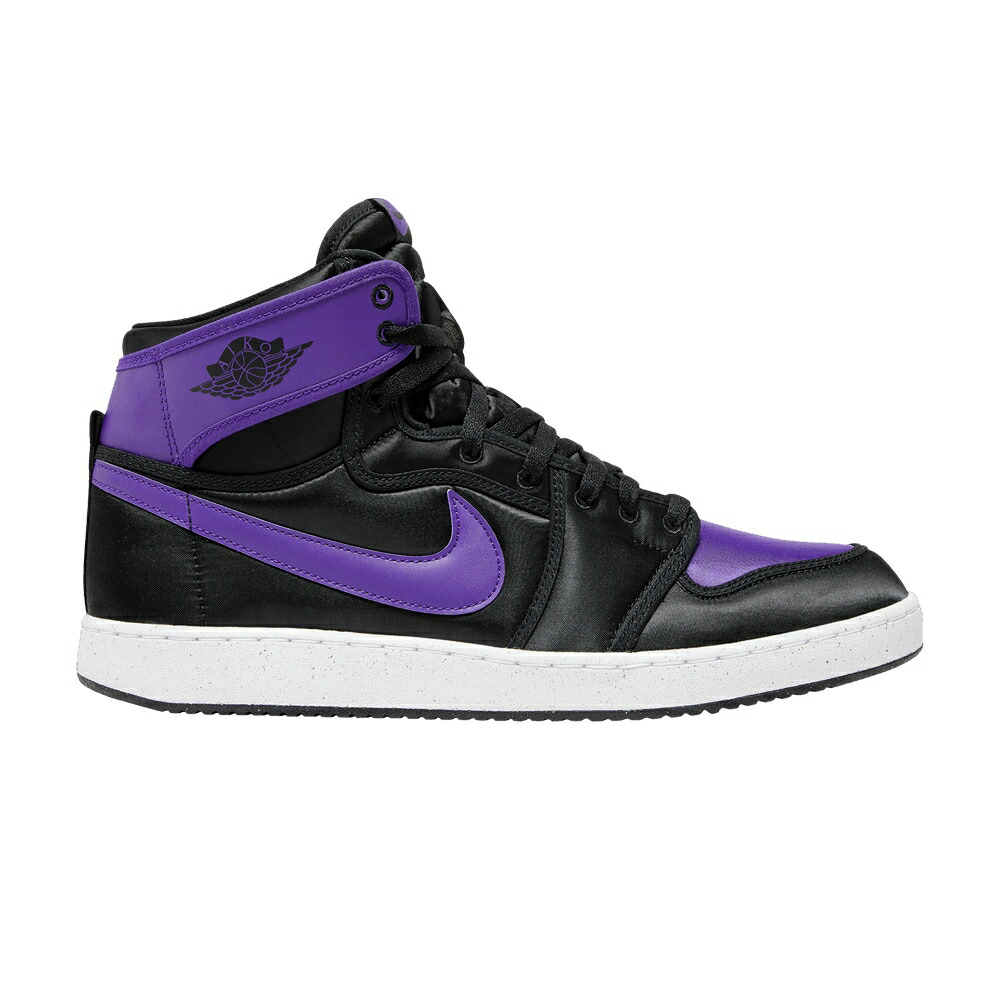 ナイキ ハイ フィールド 黒色 ブラック 紫 パープル 白色 ホワイト エアジョーダン BLACK PURPLE スニーカー メンズ AIR JORDAN AIR JORDAN 1 KO HIGH FIELD / BLACK FIELD PURPLE WHITE