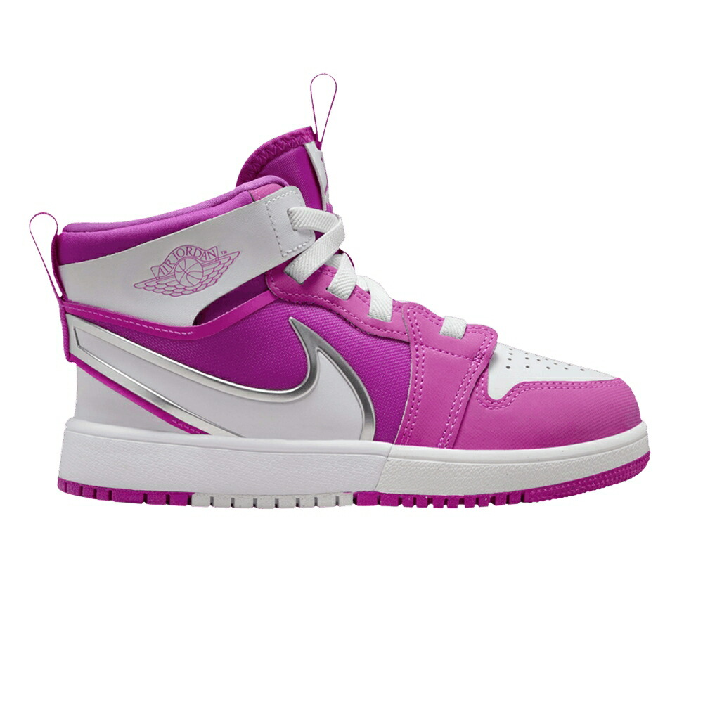 ナイキ ミッド ファイア ピンク 白色 ホワイト エアジョーダン FIRE PINK ジュニア キッズ AIR JORDAN AIR JORDAN 1 MID RM EASYON PS / FIRE PINK WHITE ベビー マタニティ スニーカー