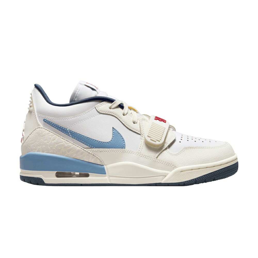 ナイキ レガシー 白色 ホワイト 紺色 ネイビー エアジョーダン AIL STORM スニーカー レディース AIR JORDAN WMNS AIR JORDAN LEGACY 312 LOW AEGEAN / WHITE SAIL ARMOURY NAVY AEGEAN