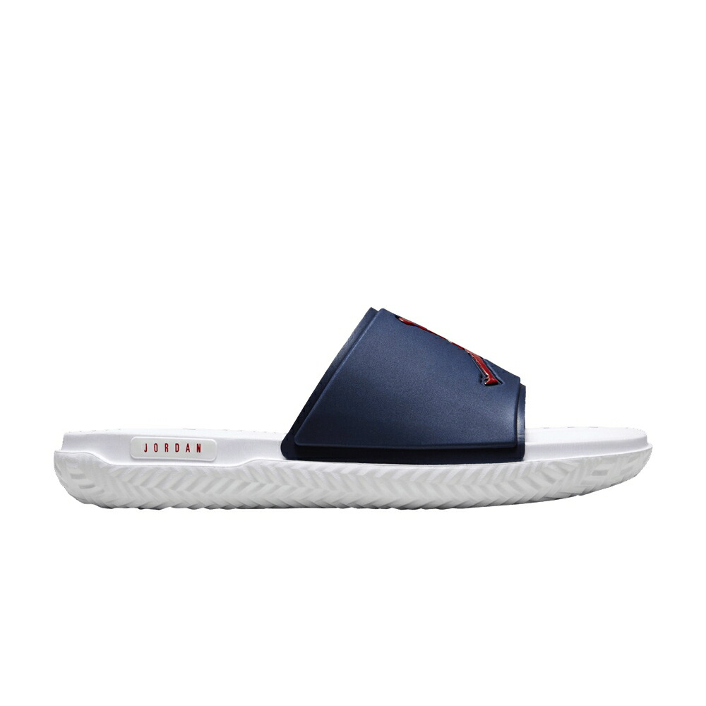 ナイキ ジャンプマン サンダル 紺色 ネイビー 白色 ホワイト 赤 レッド エアジョーダン 'MIDNIGHT RED' スニーカー メンズ AIR JORDAN AIR JORDAN JUMPMAN SLIDE NAVY GYM / MIDNIGHT NAVY WHITE GYM RED