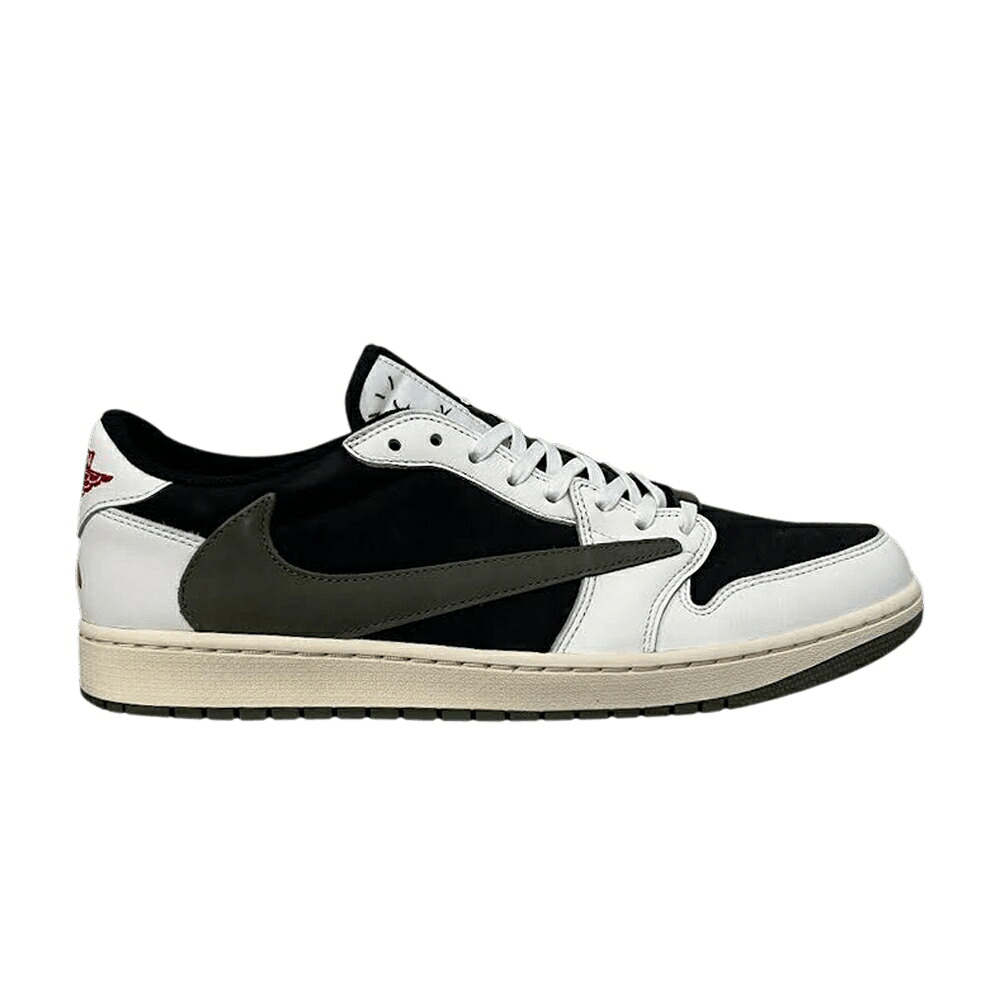 ナイキ 赤 レッド 黒色 ブラック エアジョーダン トラヴィススコット 'OLIVE' & スニーカー レディース AIR JORDAN TRAVIS SCOTT X WMNS AIR JORDAN 1 RETRO LOW OG SP FRIENDS FAMILY / SAIL UNIVERSITY RED BLACK MEDIUM|スニケス