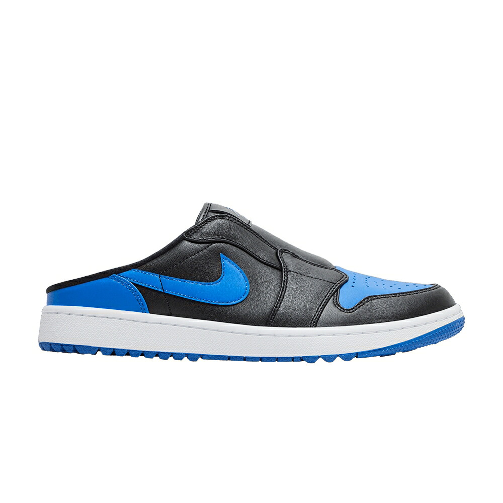 ナイキ ゴルフ 黒色 ブラック 白色 ホワイト エアジョーダン 'ROYAL' スニーカー メンズ AIR JORDAN AIR JORDAN 1 MULE GOLF / BLACK WHITE ROYAL