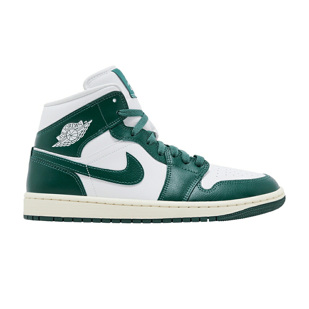 ナイキ ミッド 白いこと 白いこと 緑 緑であること エアジョーダン \u0027OXIDIZED GREEN\u0027 スニーカー レディース AIR JORDAN WMNS AIR JORDAN 1 MID / WHITE SAIL OXIDIZED GREEN