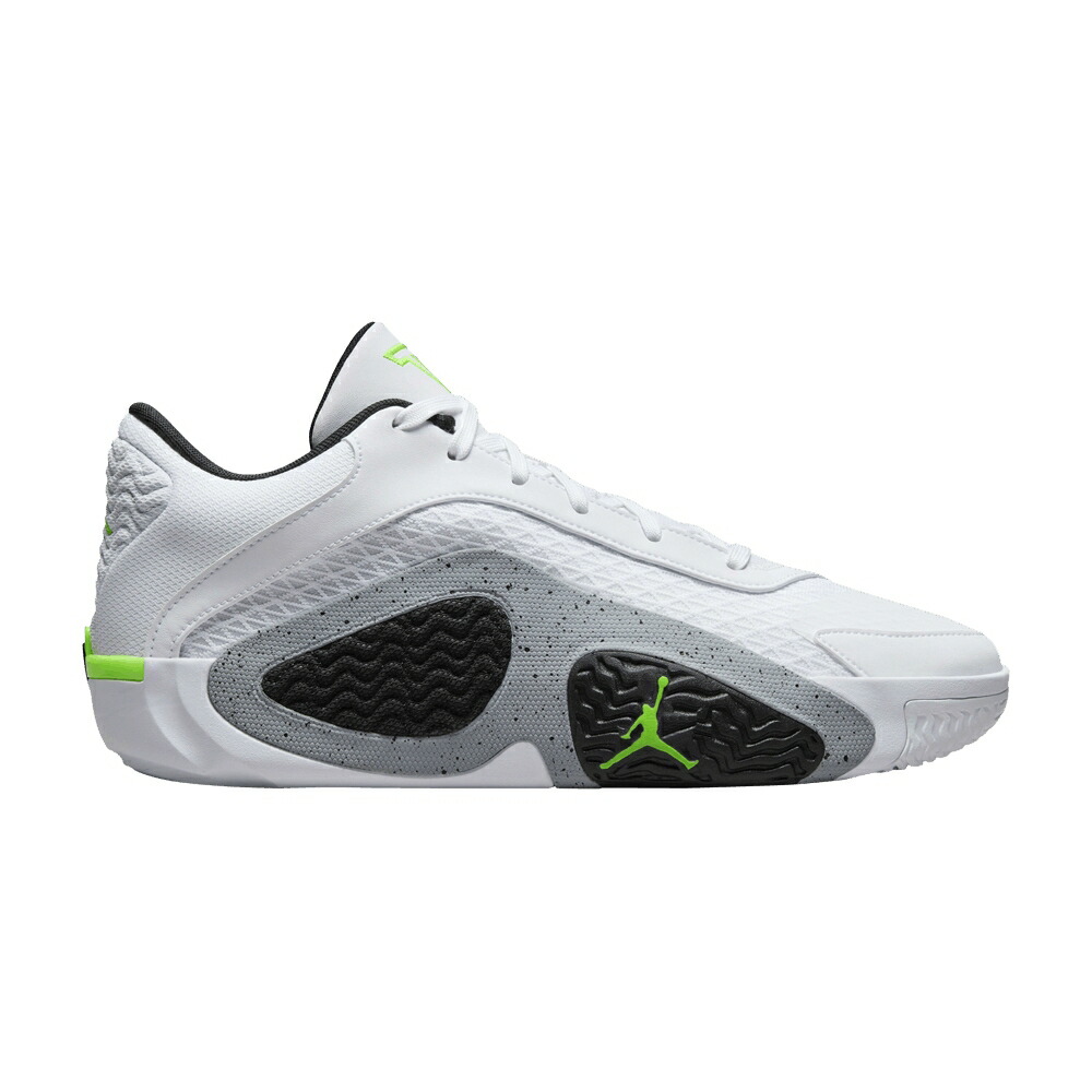 ナイキ 白色 ホワイト 黒色 ブラック 灰色 グレー エアジョーダン NEON スニーカー メンズ AIR JORDAN AIR JORDAN TATUM 2 PF / WHITE BLACK WOLF GREY ELECTRIC