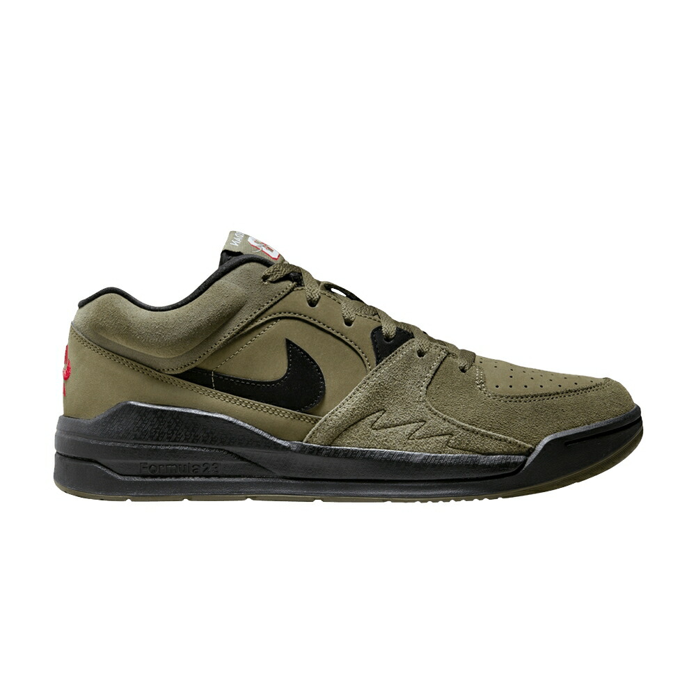 ナイキ 闘技場 オリーブ 黒いこと 黒いこと エアジョーダン \u0027OLIVE BLACK\u0027 スニーカー メンズ AIR JORDAN AIR JORDAN STADIUM 90 / MEDIUM OLIVE BLACK UNIVERSITY 靴-メンズ靴