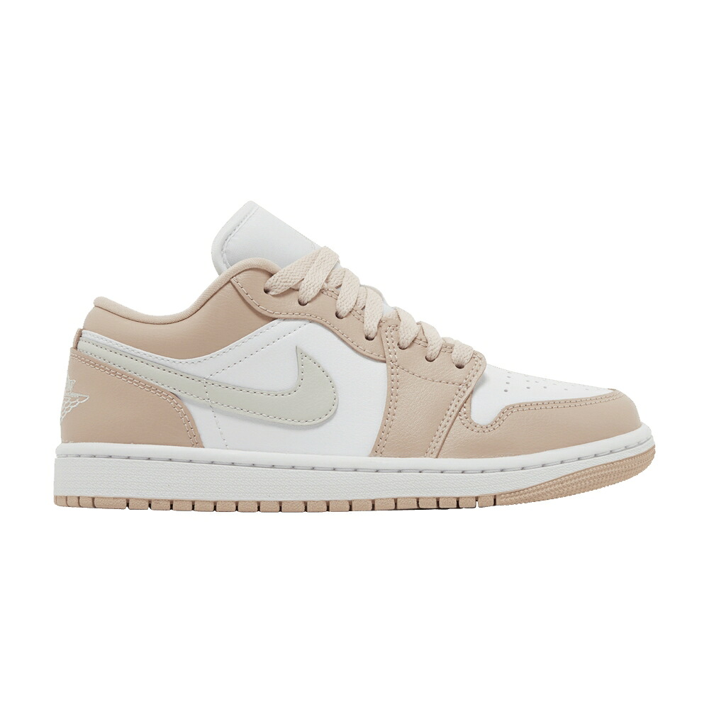 ナイキ 白いこと 白いこと ベージュ エアジョーダン \u0027PARTICLE BEIGE\u0027 スニーカー レディース AIR JORDAN WMNS AIR JORDAN 1 LOW / WHITE PARTICLE BEIGE LIGHT BONE