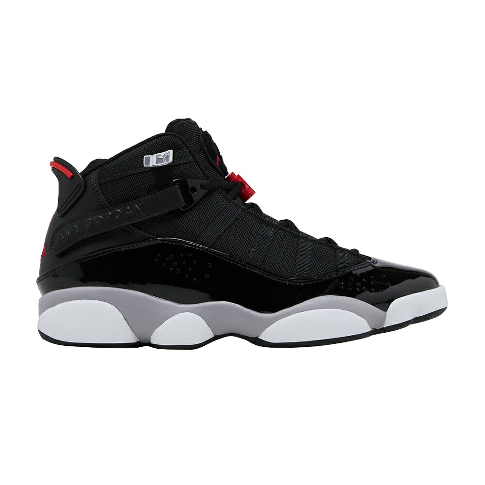 ナイキ リング 黒色 ブラック ファイア 赤 レッド 白色 ホワイト エアジョーダン 'BLACK CEMENT' スニーカー メンズ AIR JORDAN AIR JORDAN 6 RINGS / BLACK FIRE RED WHITE METALLIC|スニケス