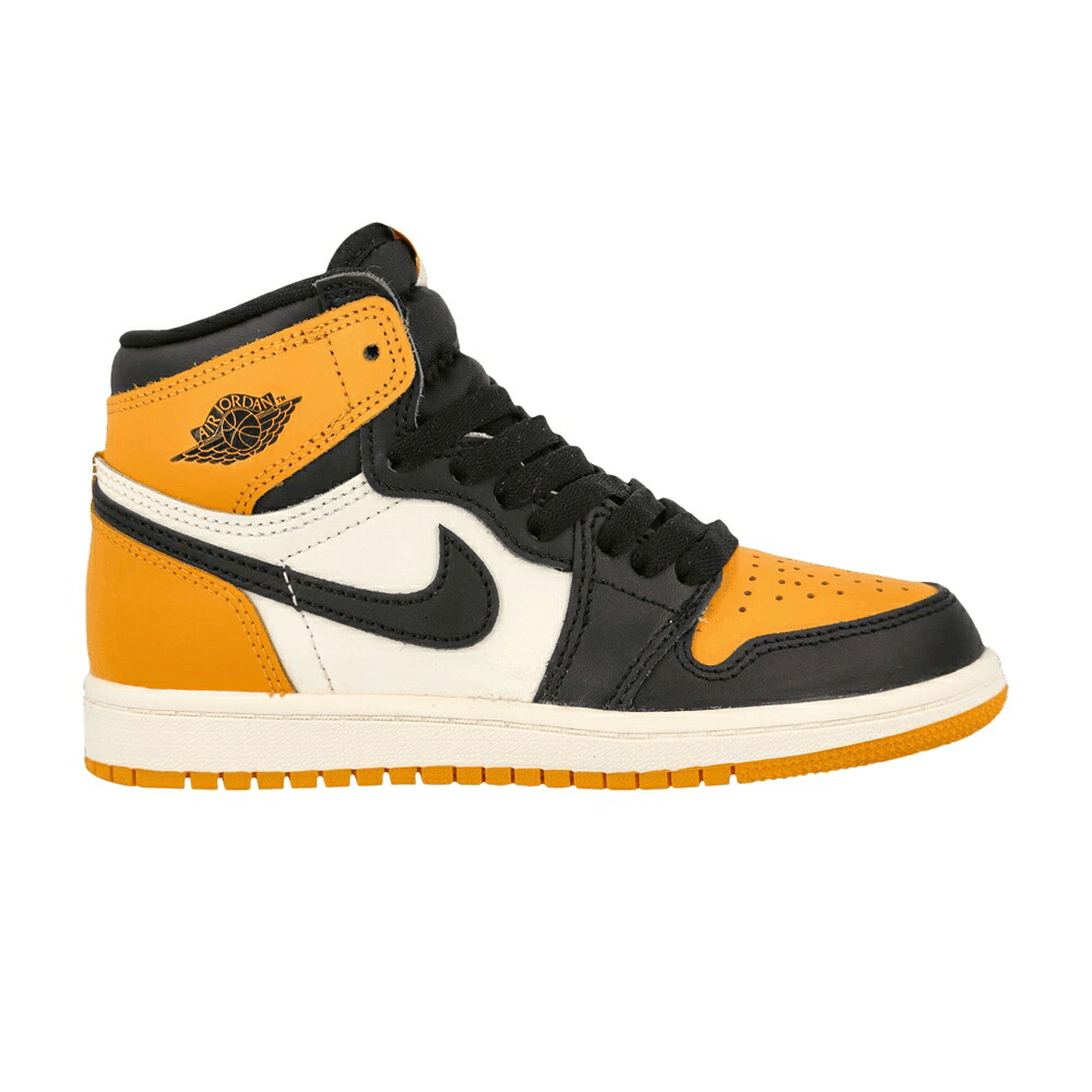ナイキ ご機嫌 黒いこと 黒いこと エアジョーダン \u0027YELLOW TOE\u0027 御坊っちゃん キッズ AIR JORDAN AIR JORDAN 1 RETRO HIGH OG なおなお書き / TAXI BLACK SAIL もの言う花 マタニティ スニーカー 靴-キッズ・ベビー・マタニティ