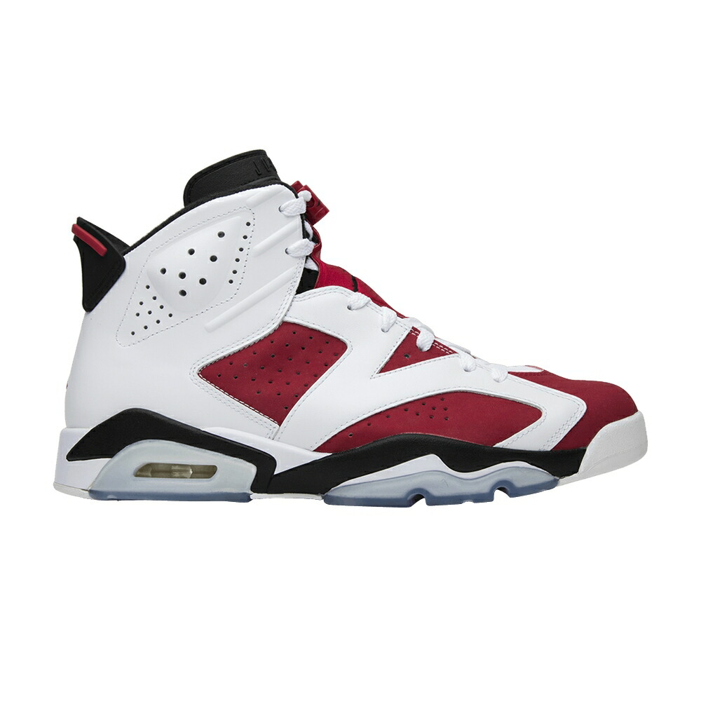 ナイキ 白色 ホワイト 黒色 ブラック エアジョーダン CARMINE スニーカー メンズ AIR JORDAN AIR JORDAN 6 RETRO 2014 / WHITE CARMINE BLACK