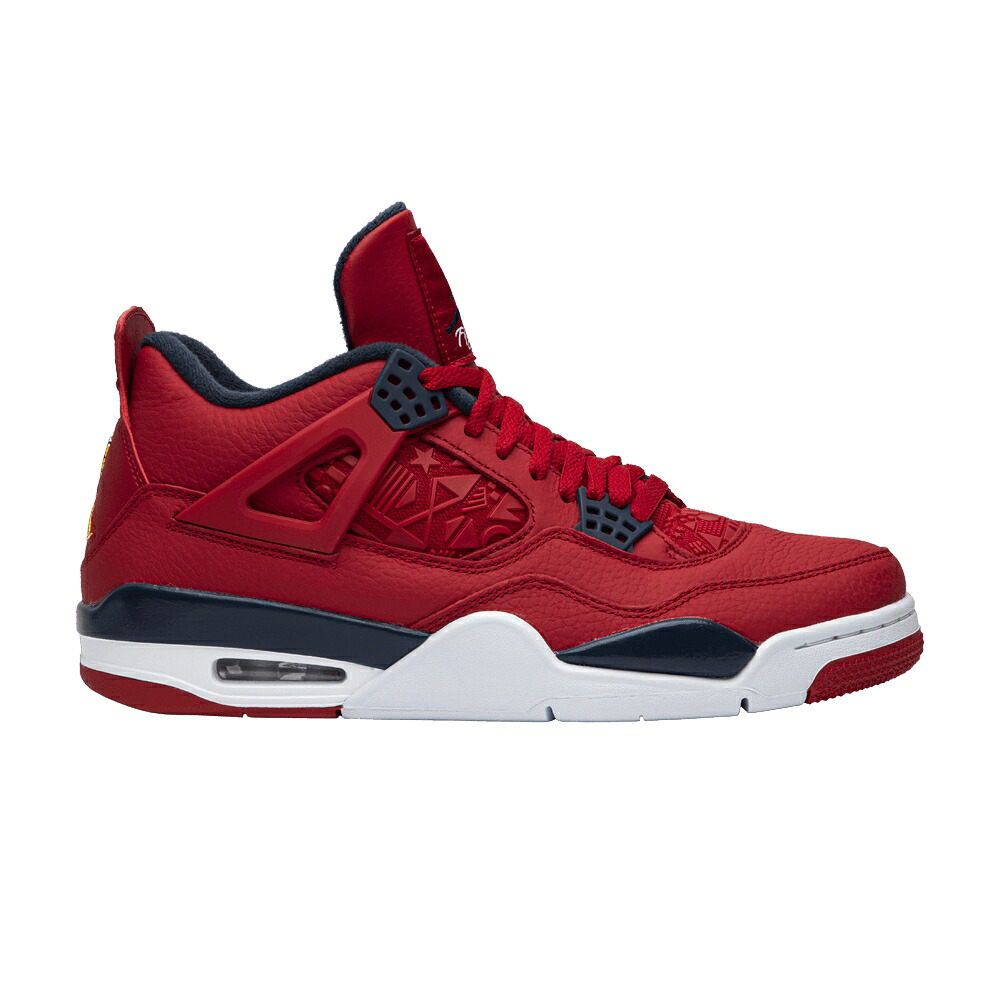 ナイキ 赤 赤いこと 白いこと 白いこと ゴールド エアジョーダン \u0027FIBA\u0027 スニーカー メンズ AIR JORDAN AIR JORDAN 4 RETRO / GYM RED WHITE METALLIC GOLD