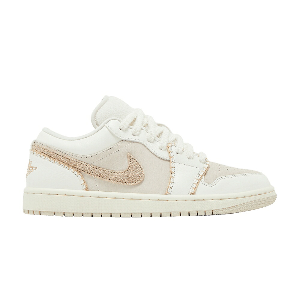 ナイキ 赤銅色 赤銅色 エアジョーダン \u0027HEMP\u0027 スニーカー レディース AIR JORDAN WMNS AIR JORDAN 1 LOW / LIGHT OREWOOD BROWN HEMP SAIL