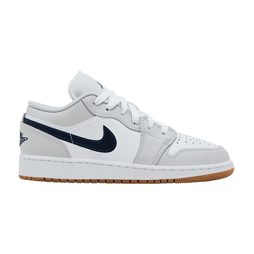 ナイキ 白色 ホワイト 灰色 グレー エアジョーダン 'GEORGETOWN' ジュニア キッズ AIR JORDAN AIR JORDAN 1 LOW GS / WHITE NEUTRAL GREY GUM MEDIUM ベビー マタニティ スニーカー｜スニケス