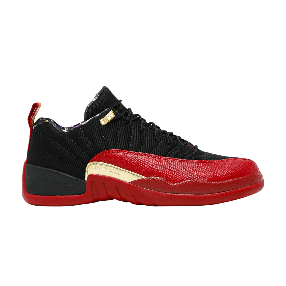 ナイキ 黒いこと 黒いこと ゴールド 赤 赤いこと エアジョーダン \u0027SUPER BOWL\u0027 スニーカー メンズ AIR JORDAN AIR JORDAN 12 RETRO LOW SE / BLACK METALLIC GOLD VARSITY RED