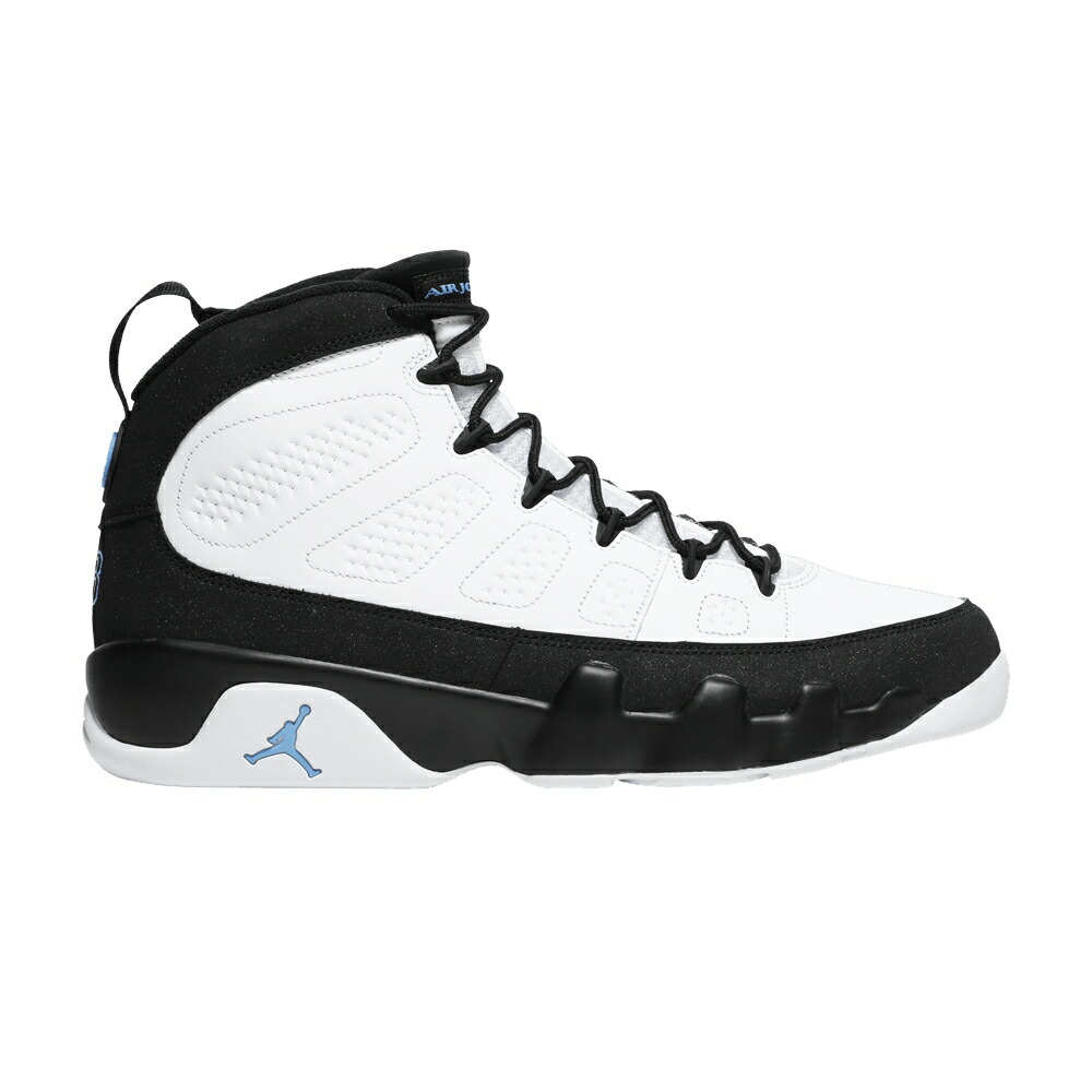 ナイキ 白色 ホワイト 黒色 ブラック 青色 ブルー エアジョーダン UNIVERSITY BLUE スニーカー メンズ AIR JORDAN AIR JORDAN 9 RETRO / WHITE BLACK UNIVERSITY BLUE