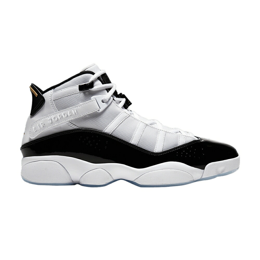 ナイキ 輪っか 白いこと 白いこと 黒いこと 黒いこと ゴールド エアジョーダン \u0027DEFINING MOMENTS\u0027 スニーカー メンズ AIR JORDAN AIR JORDAN 6 RINGS / WHITE BLACK ICE METALLIC GOLD