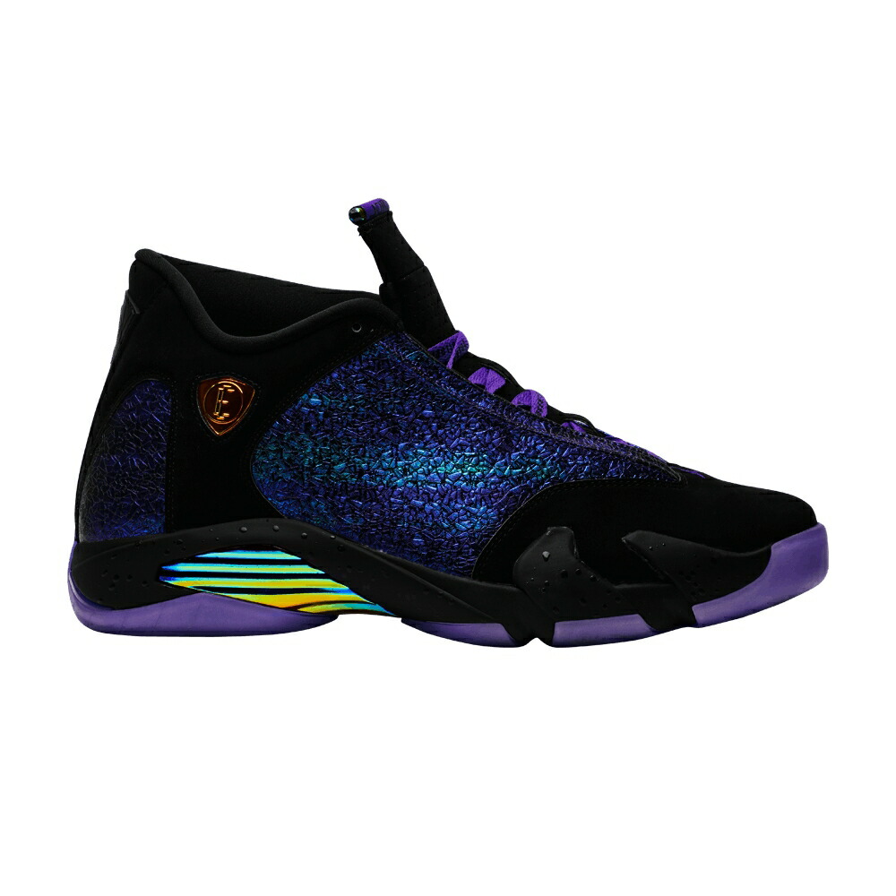 ナイキ 黒いこと 黒いこと 厚地の外套 紫 パープル エアジョーダン \u0027DOERNBECHER\u0027 スニーカー メンズ AIR JORDAN AIR JORDAN 14 RETRO DB 2019 / BLACK COURT PURPLE MULTI COLOR