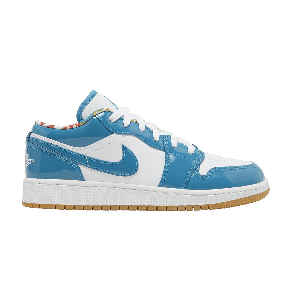 ナイキ 白色 ホワイト エアジョーダン 'BARCELONA' ジュニア キッズ AIR JORDAN AIR JORDAN 1 LOW SE GS / CYBER TEAL CYBER TEAL WHITE ベビー マタニティ スニーカー